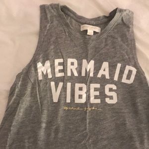 Spiritual gangster “mermaid vibes” tank size S